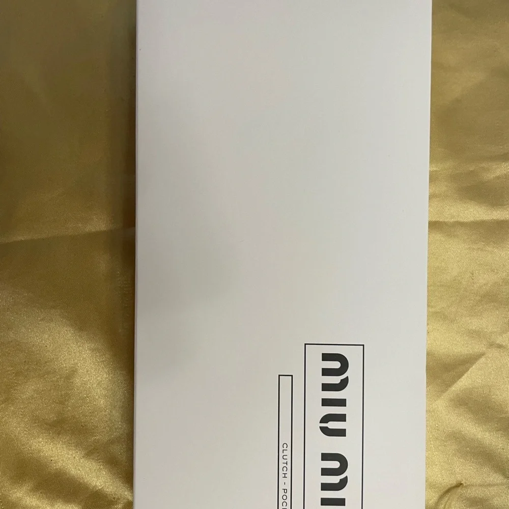Miu Miu Glossy Sky Blue Clutch NWOT